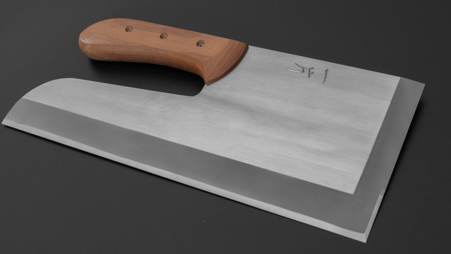 Hitohira White #2 Migaki Sobakiri 330mm Walnut Handle