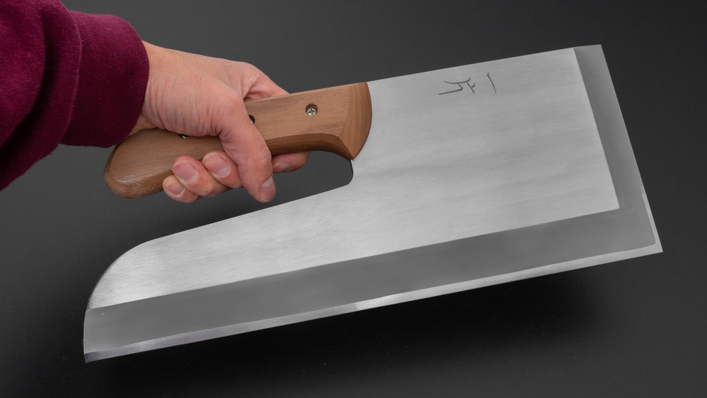 Hitohira White #2 Migaki Sobakiri 330mm Walnut Handle