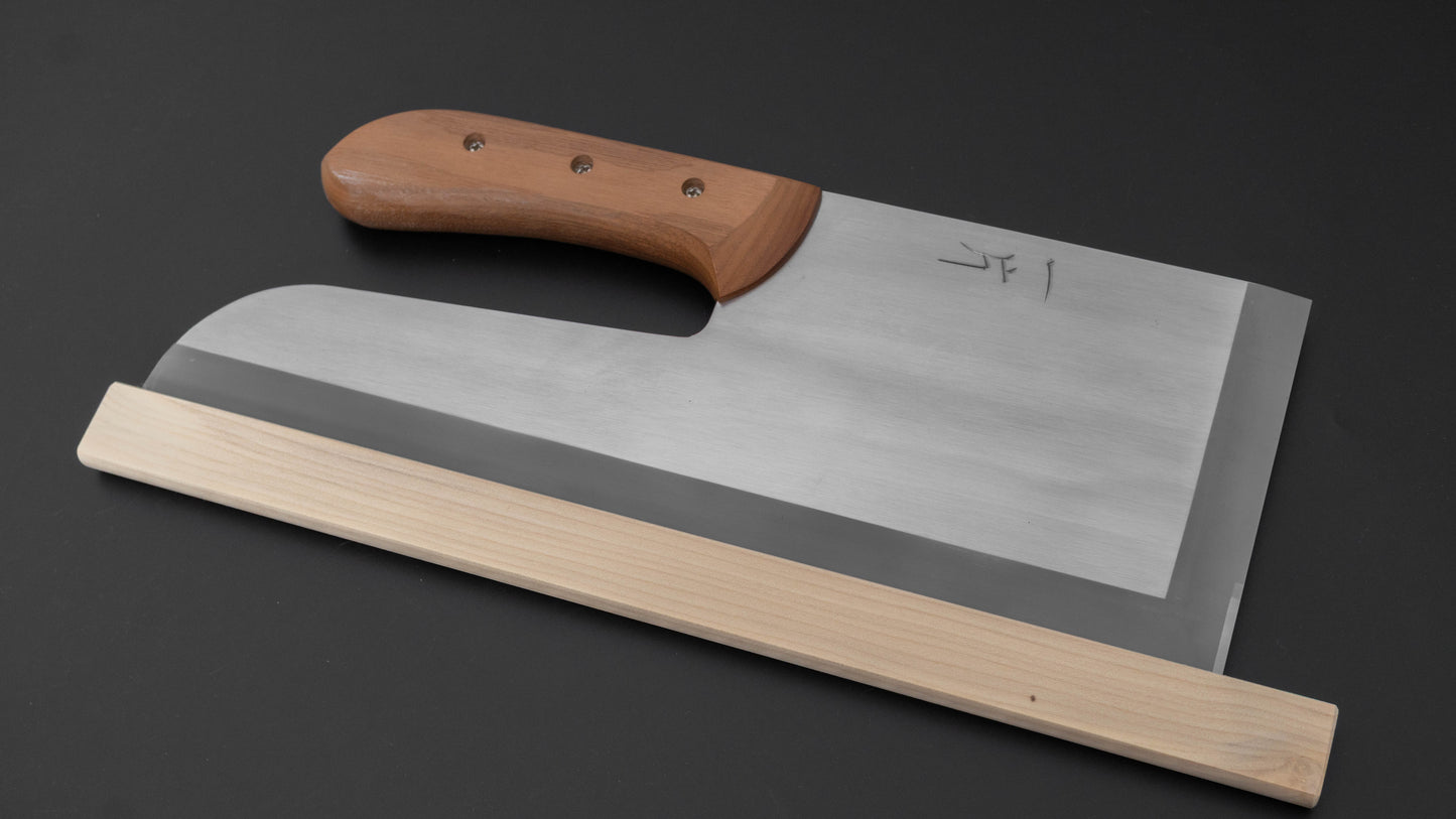 Hitohira White #2 Migaki Sobakiri 330mm Walnut Handle