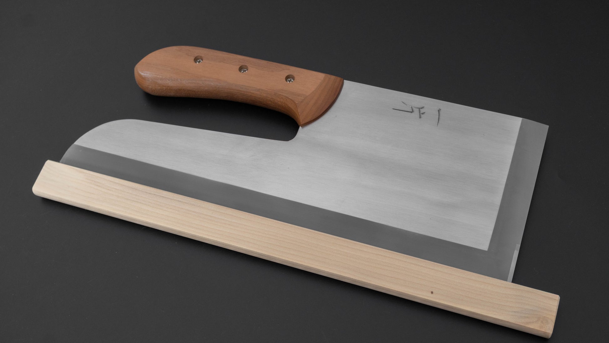 Hitohira White #2 Migaki Sobakiri 330mm Walnut Handle