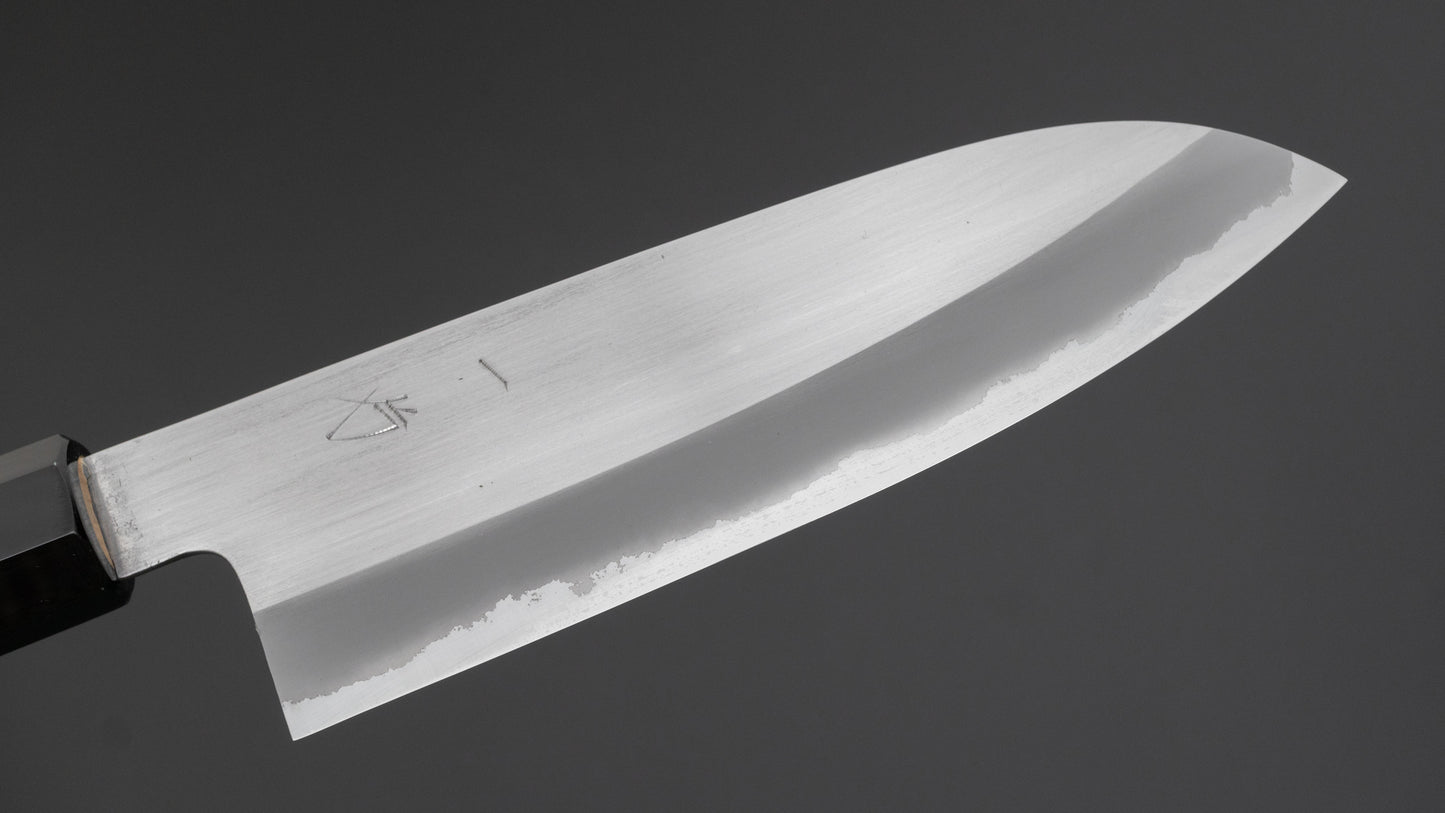 Hitohira Hinode Migaki White #2 Santoku 165mm Ho Wood Handle (#02)