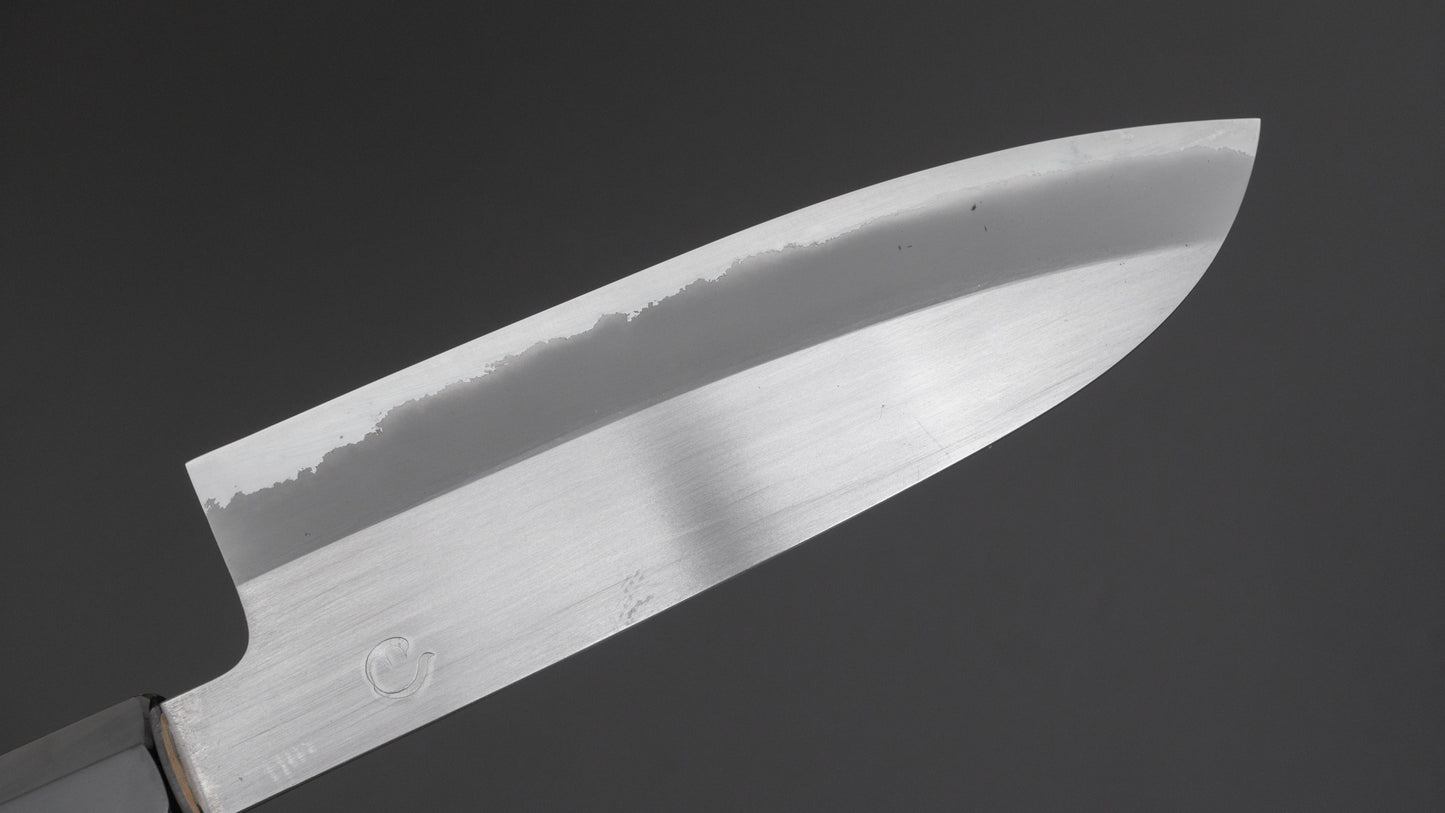 Hitohira Hinode Migaki White #2 Santoku 165mm Ho Wood Handle (#02)