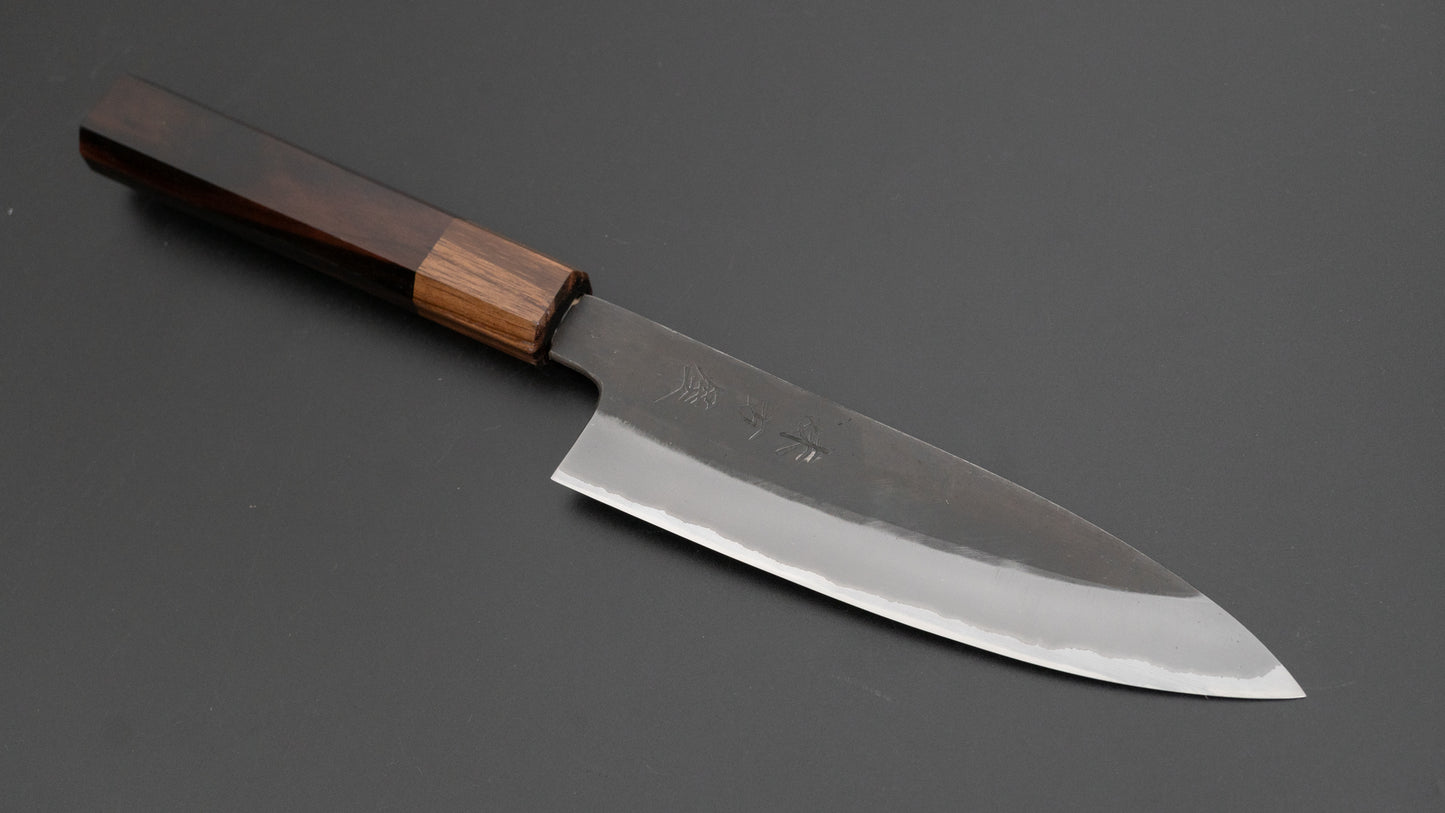 Ajikataya Kurouchi White #2 Stainless Clad Petty 135mm Ebony Handle (#07)