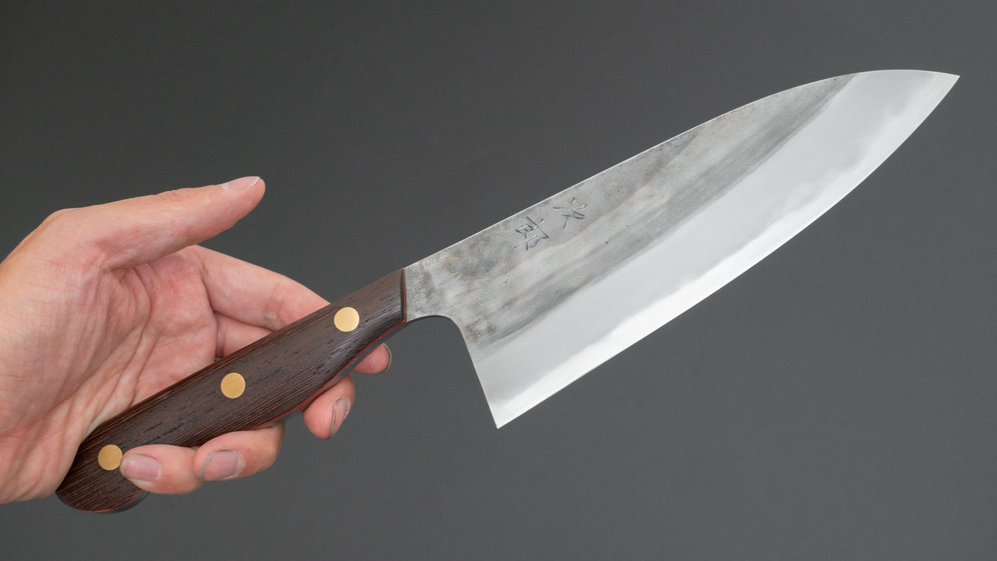 Jiro Tsuchime Yo Santoku 180mm Tagayasan Handle (#618)