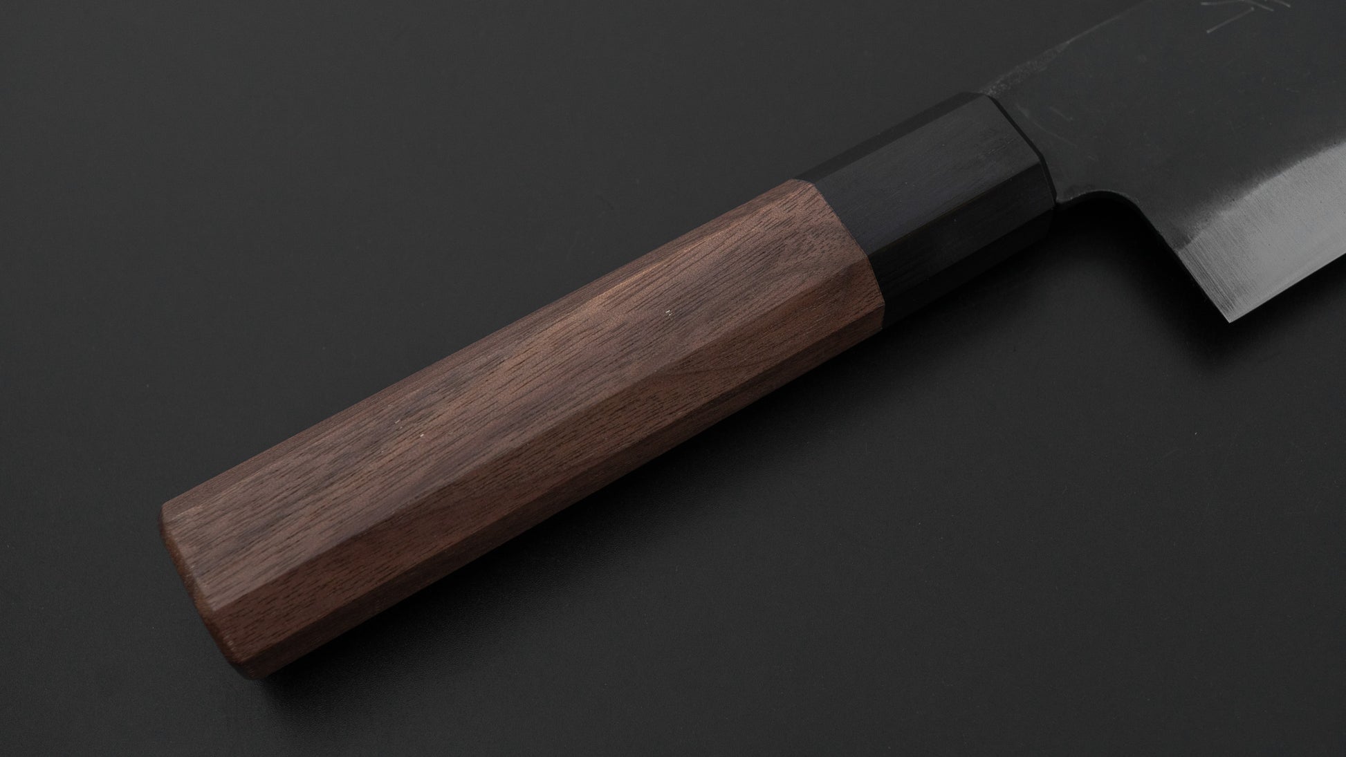 Hitohira Hizen Kurouchi Blue #1 Gyuto 180mm Walnut Handle