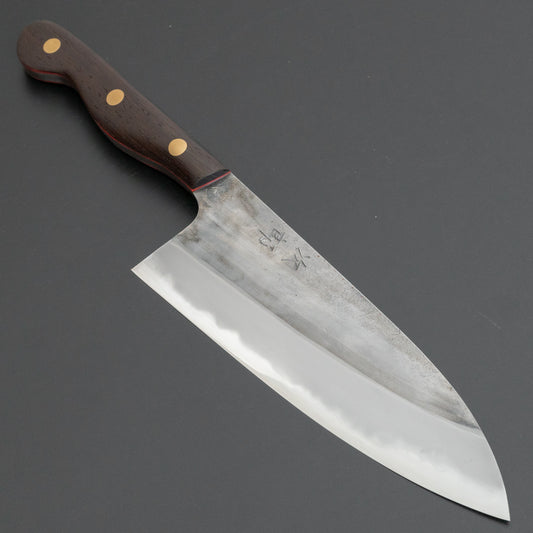 Jiro Tsuchime Yo Santoku 180mm Tagayasan Handle (#619)