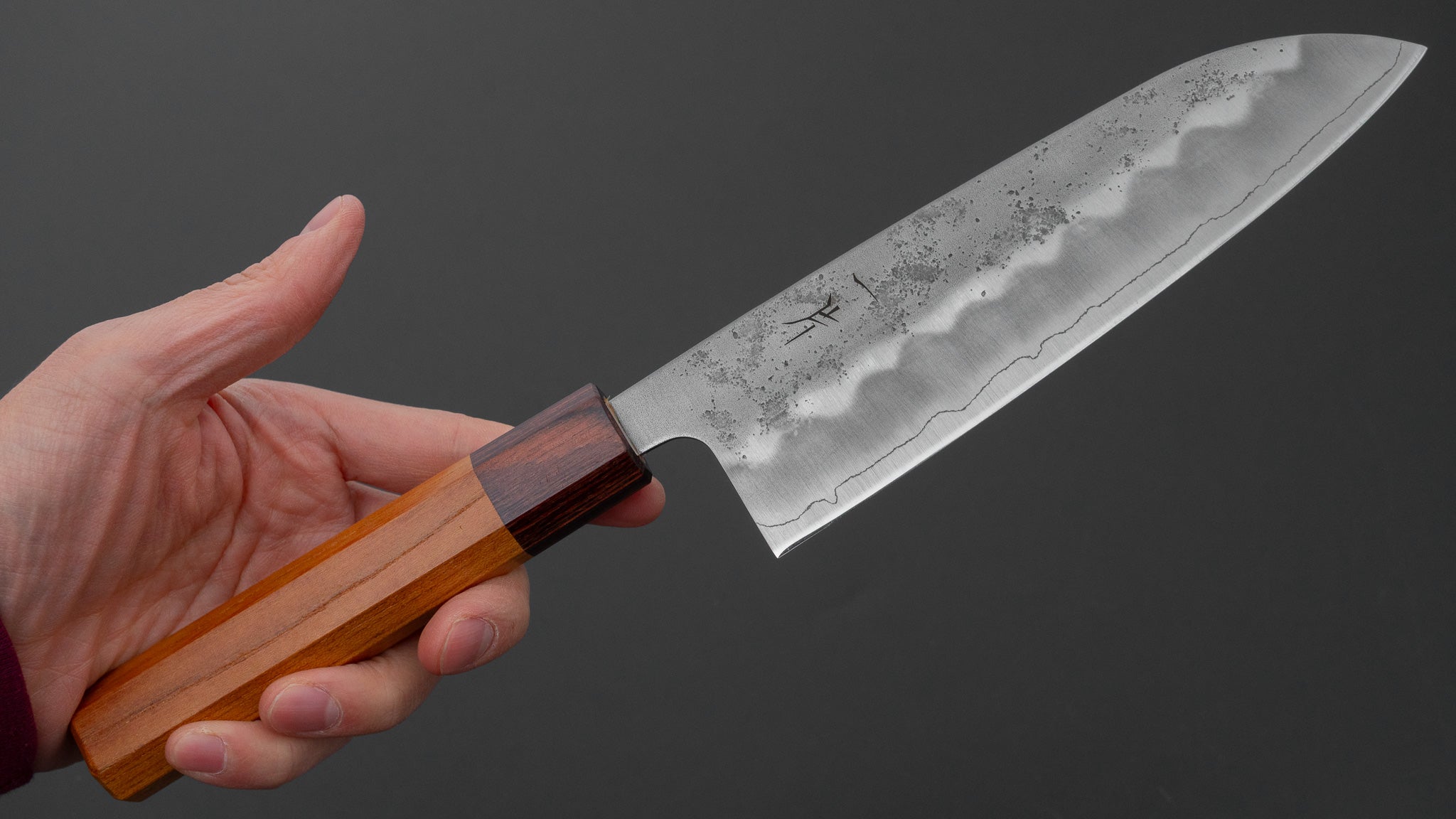 Hitohira Futana S3 Nashiji Santoku 170mm Keyaki Zelkova Handle
