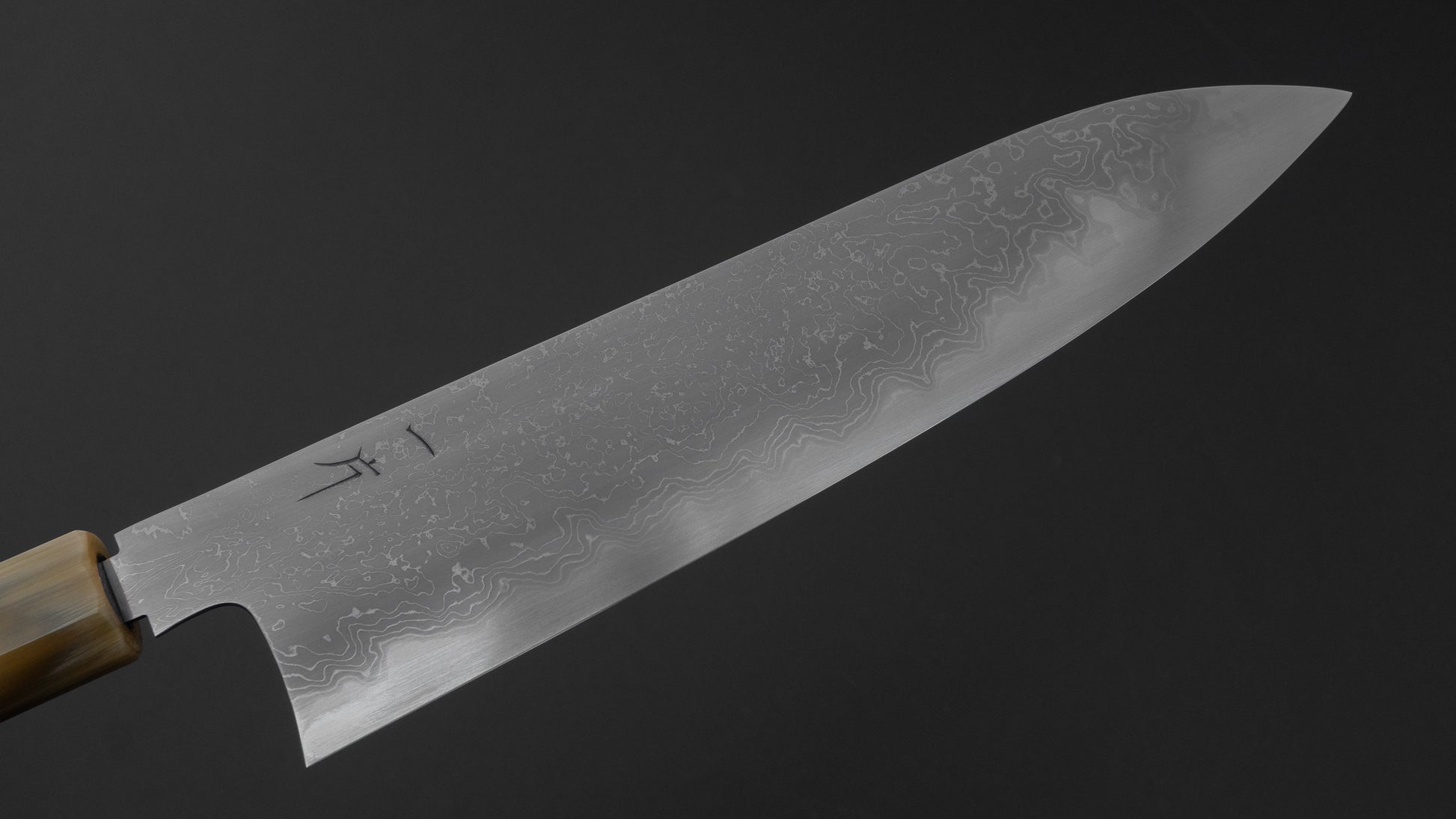 Hitohira Nigara Forged B2 Damascus Gyuto 240mm Taihei Makassar Ebony Handle