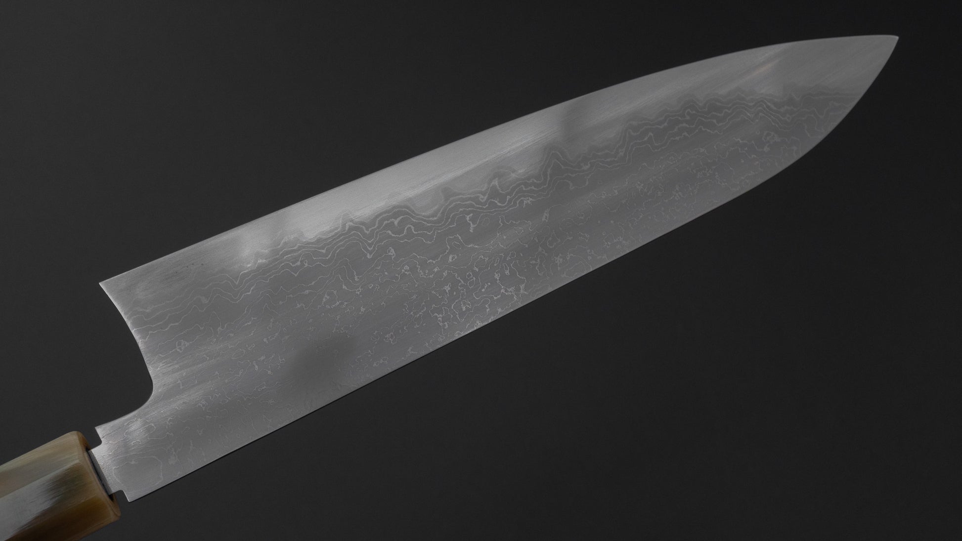 Hitohira Nigara Forged B2 Damascus Gyuto 240mm Taihei Makassar Ebony Handle