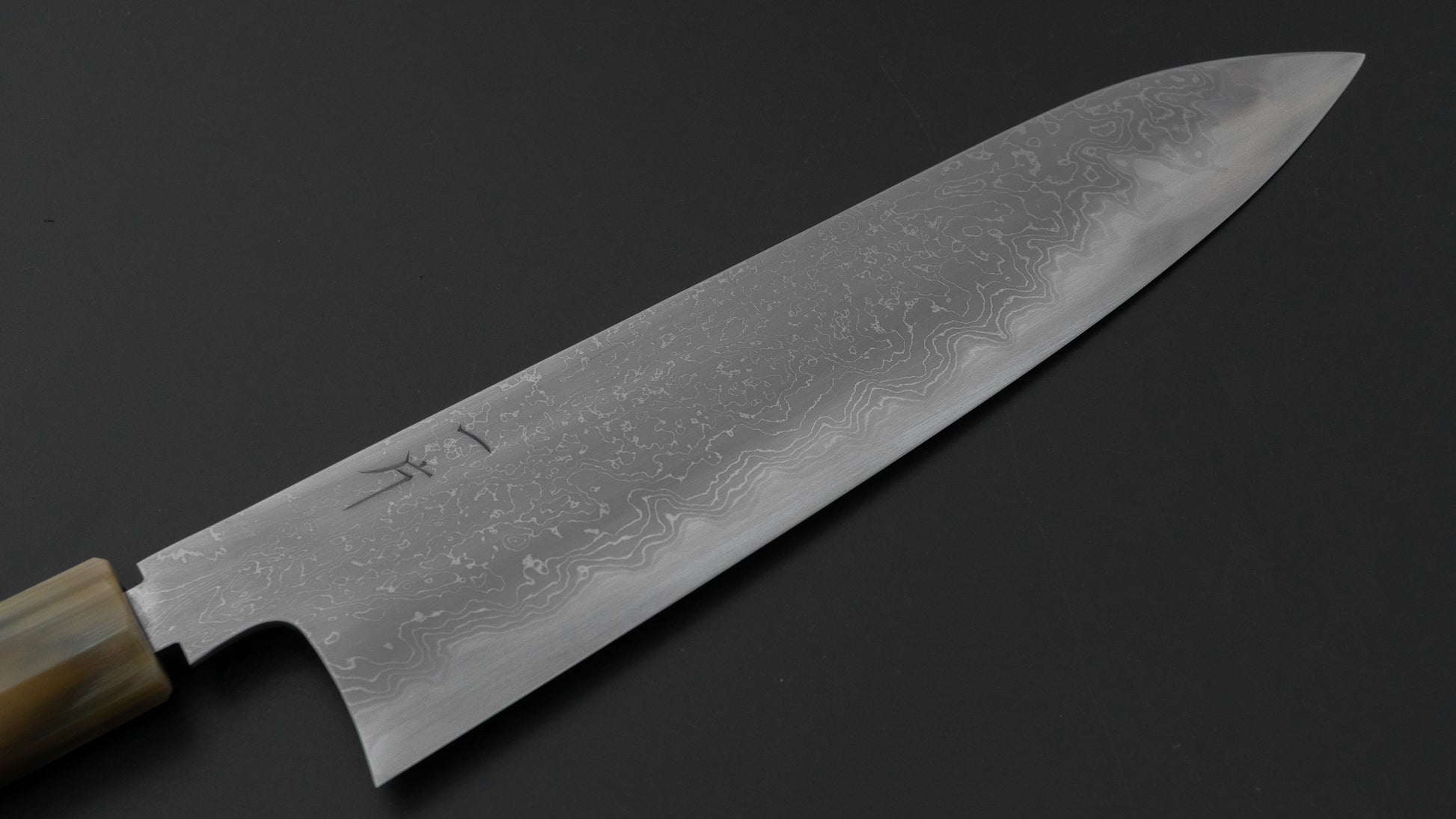 Hitohira Nigara Forged B2 Damascus Gyuto 240mm Taihei Makassar Ebony Handle