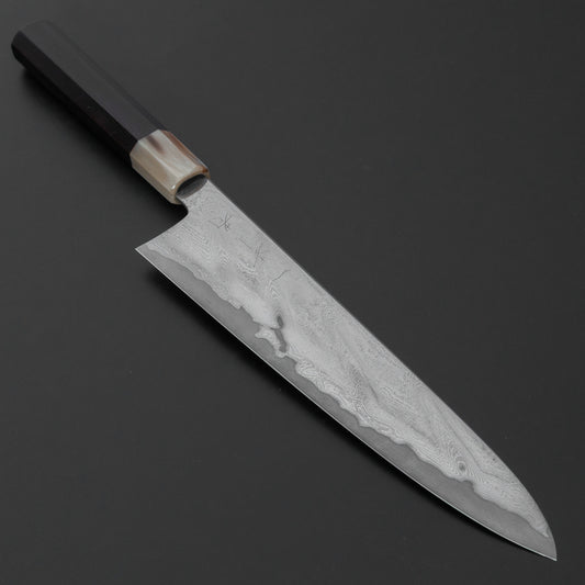 Hitohira Kikuchiyo Rou VG10 Hyokyo Damascus Gyuto 240mm Sakura Handle