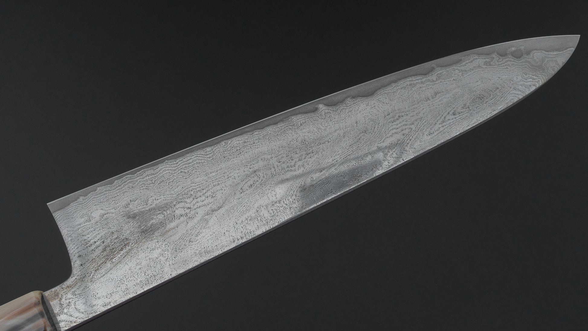 Hitohira Kikuchiyo Rou VG10 Hyokyo Damascus Gyuto 240mm Sakura Handle