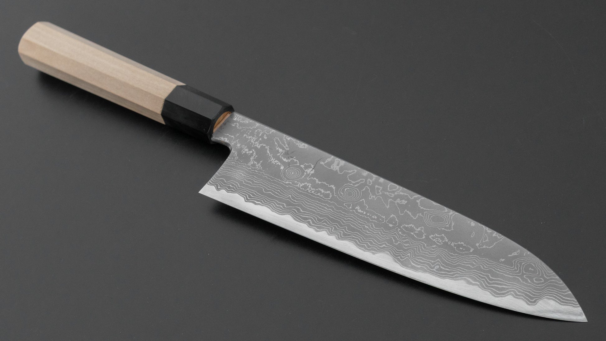 Hitohira Gorobei Kyuzo White #2 Damascus Gyuto 210mm Ho Wood Handle
