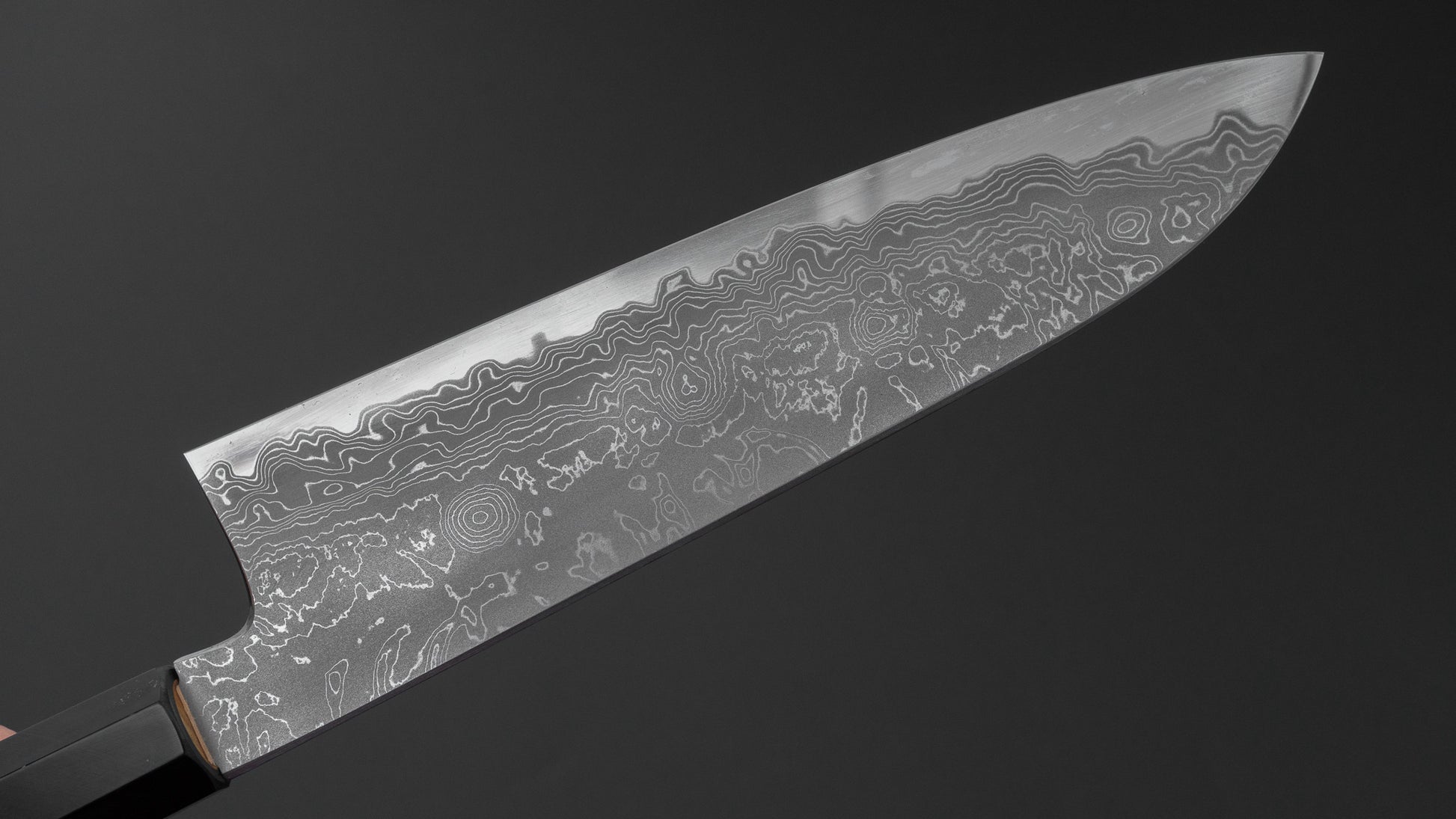 Hitohira Gorobei Kyuzo White #2 Damascus Gyuto 210mm Ho Wood Handle