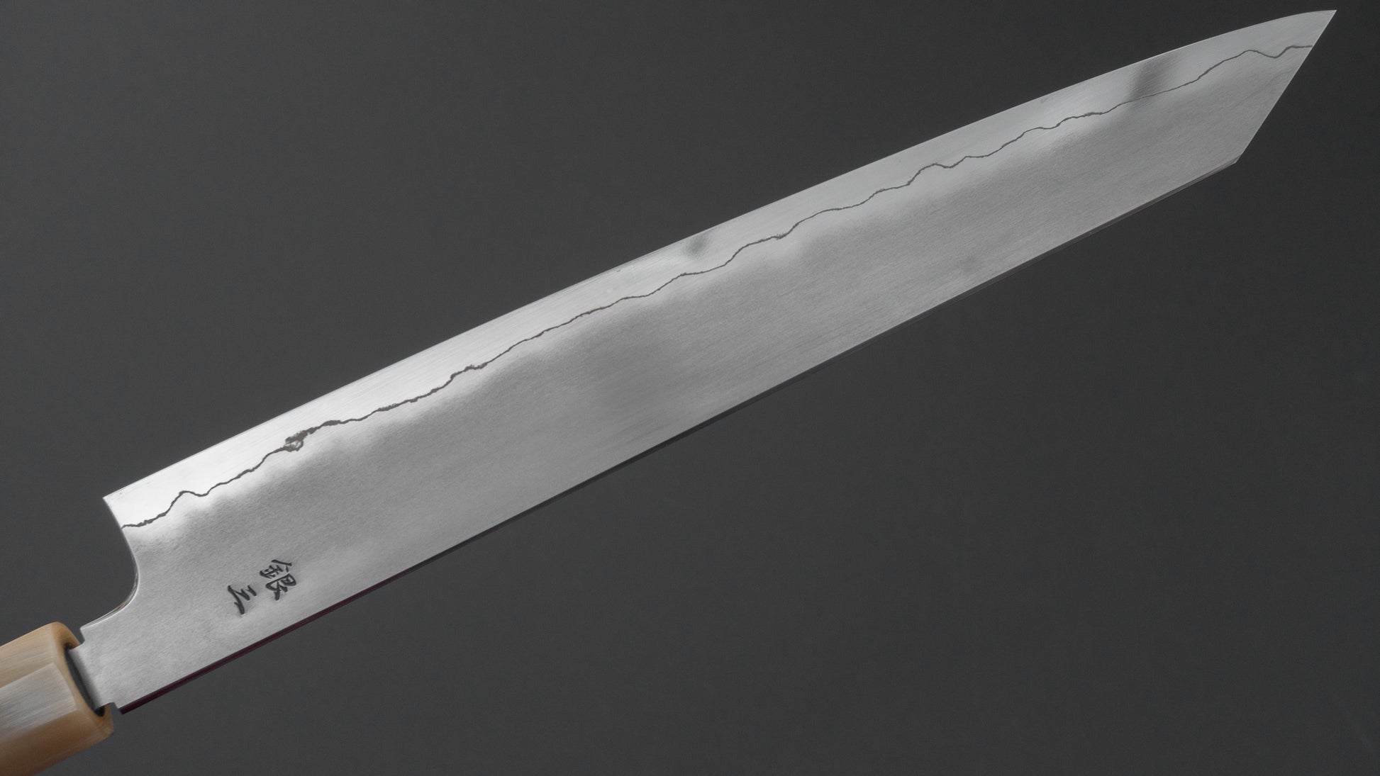 Tetsujin Silver #3 Kasumi Kiritsuke Sujihiki 240mm Taihei Makassar Ebony Handle