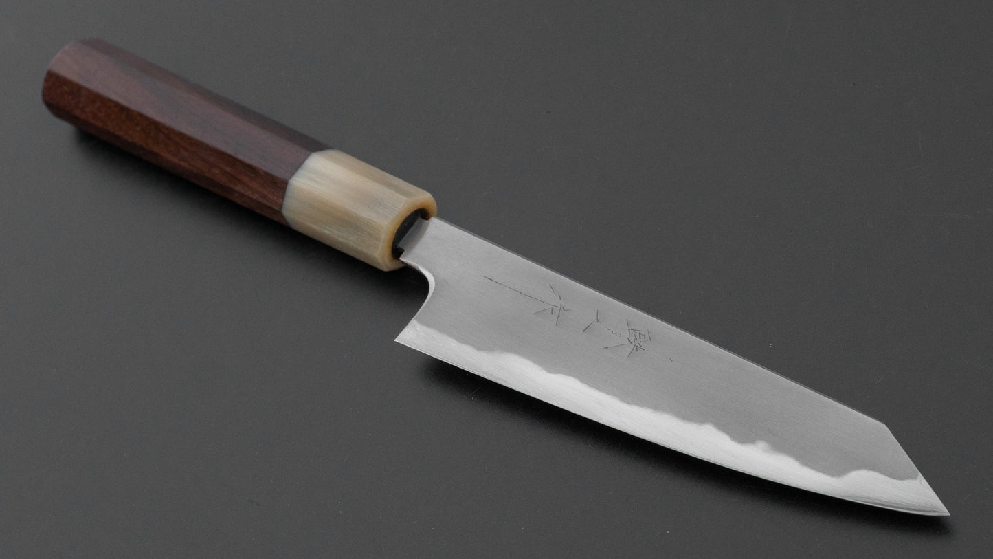 Tetsujin Blue #2 Kasumi Kiritsuke Petty 135mm Taihei Rosewood Handle