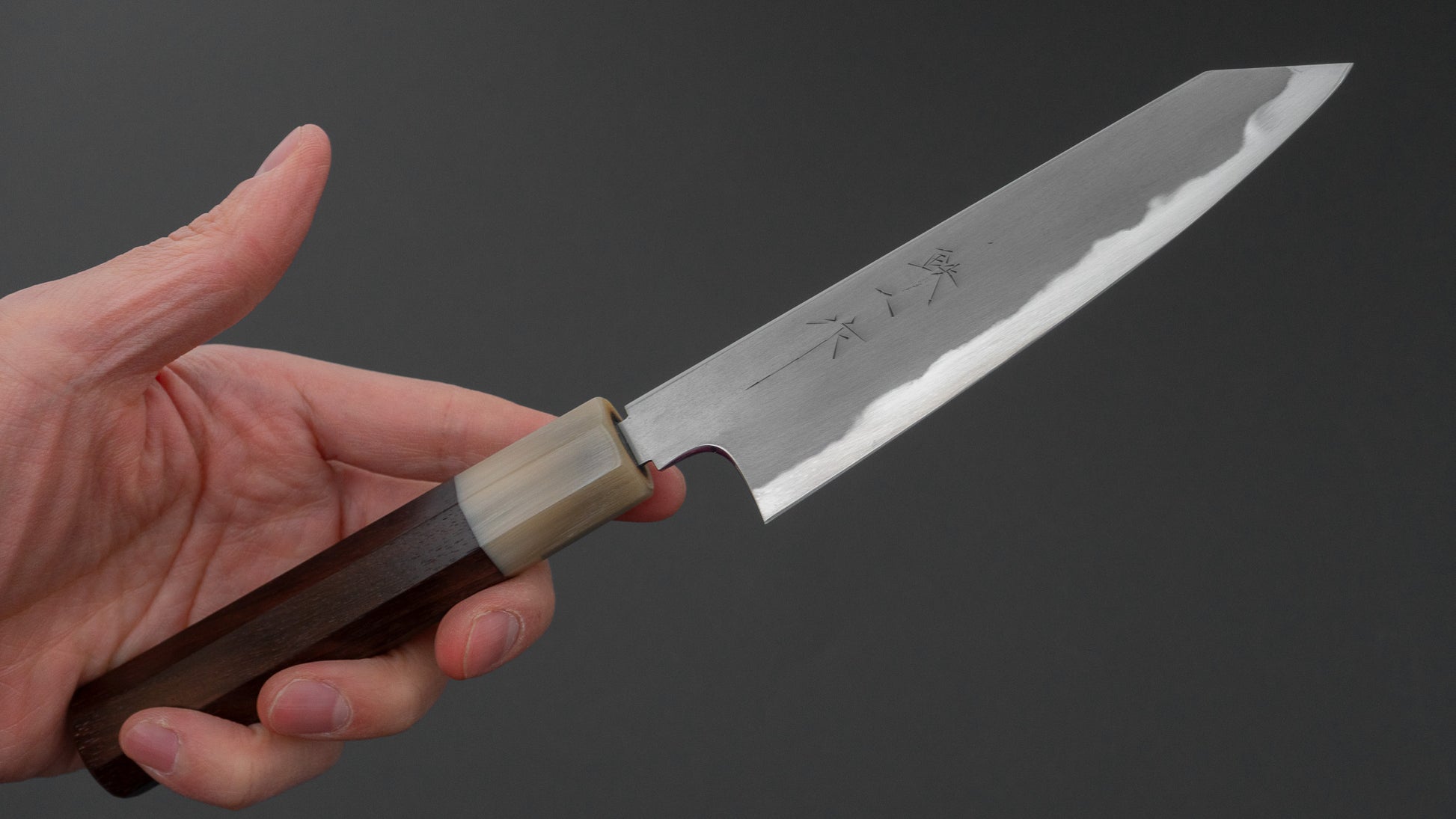 Tetsujin Blue #2 Kasumi Kiritsuke Petty 135mm Taihei Rosewood Handle