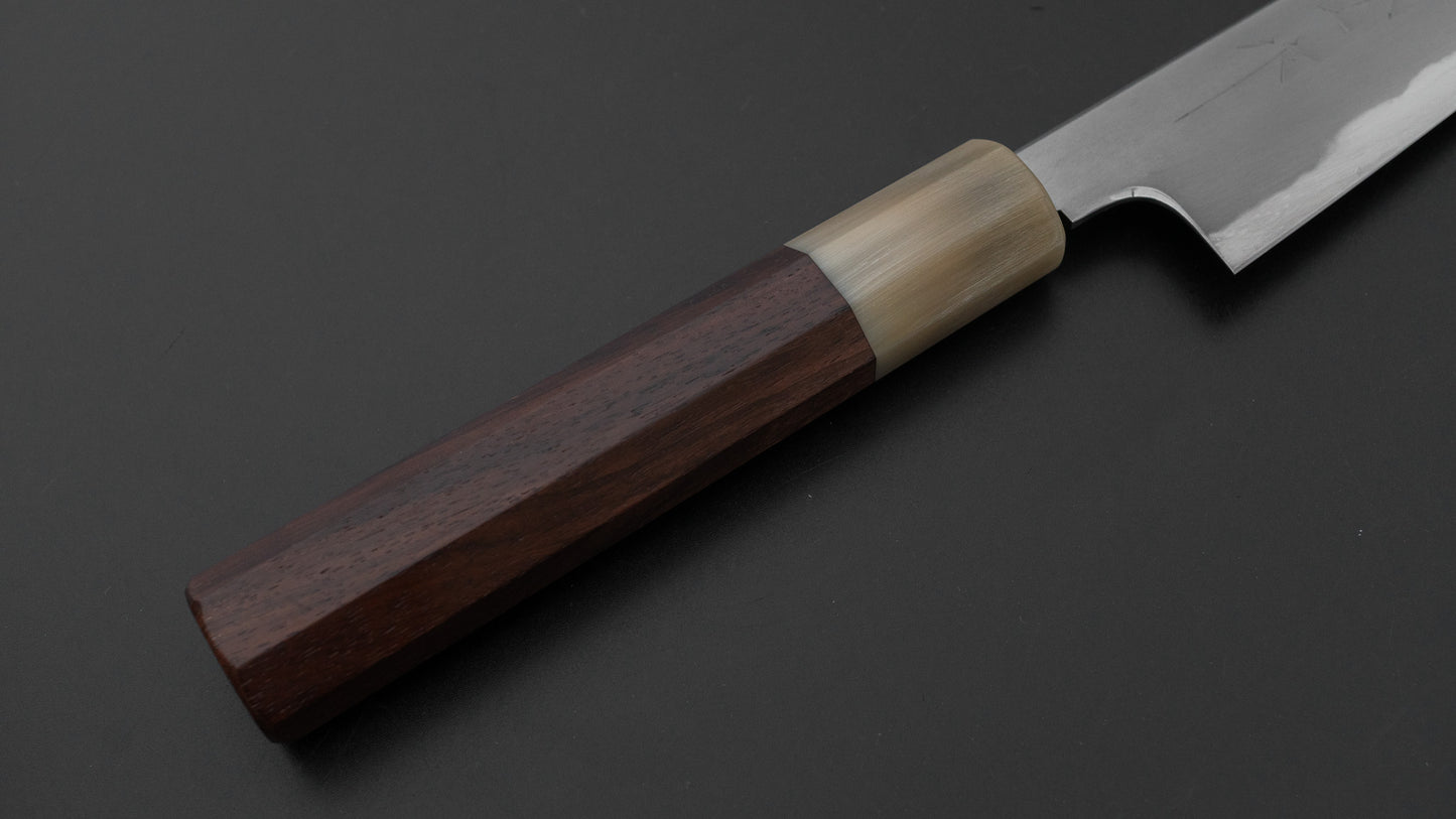 Tetsujin Blue #2 Kasumi Kiritsuke Petty 135mm Taihei Rosewood Handle