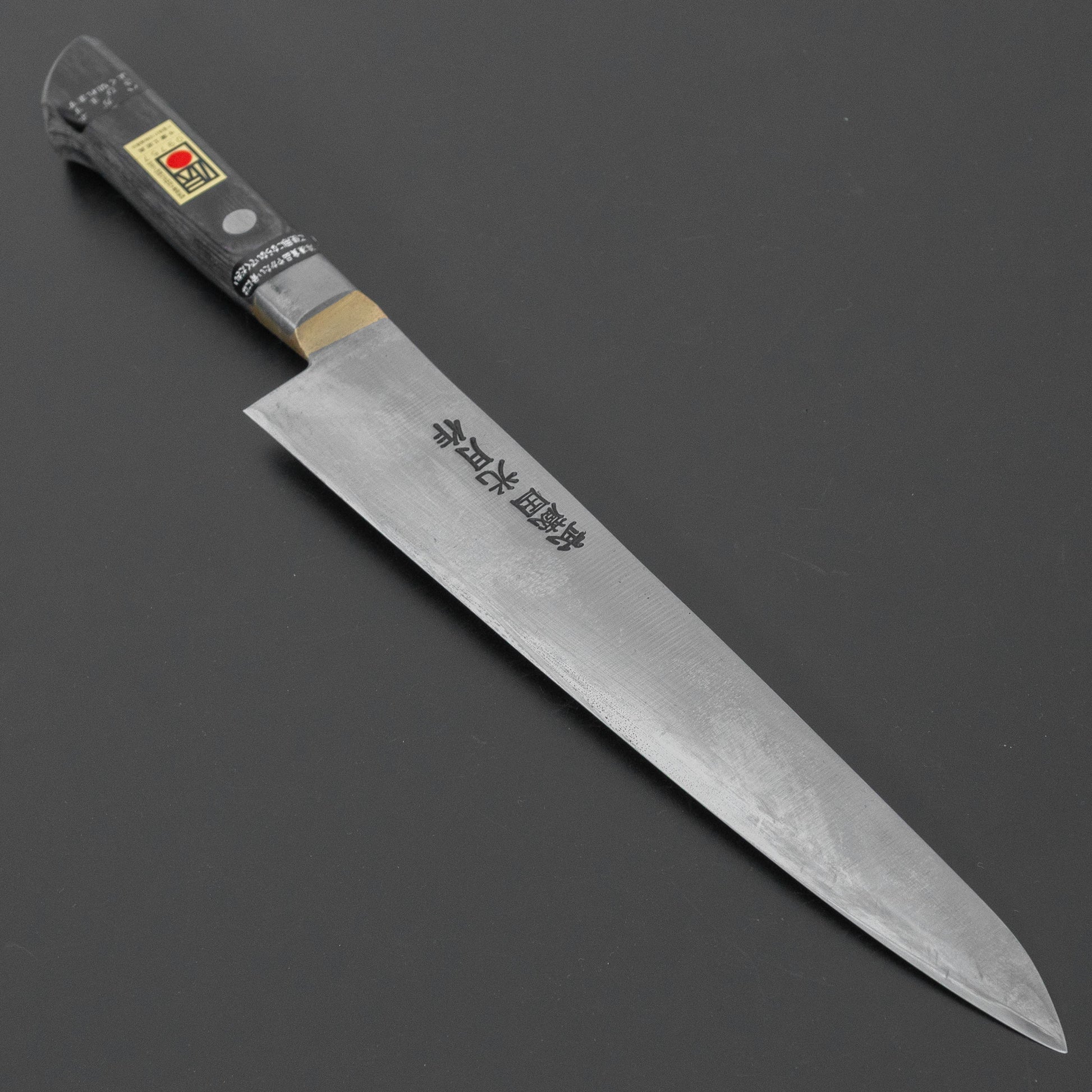 Kogetsu Carbon Sujihiki 240mm Pakka Handle
