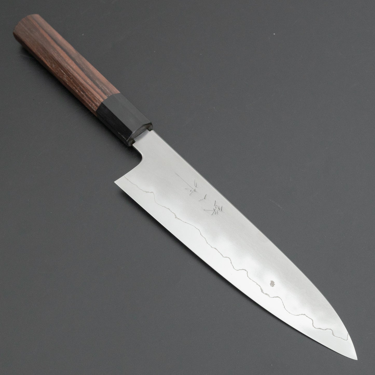 Tetsujin Silver #3 Kasumi Gyuto 210mm Taihei Makassar Ebony Handle