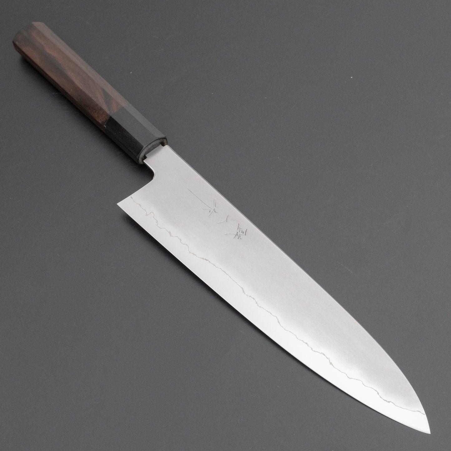 Tetsujin Silver #3 Kasumi Gyuto 240mm Taihei Makassar Ebony Handle