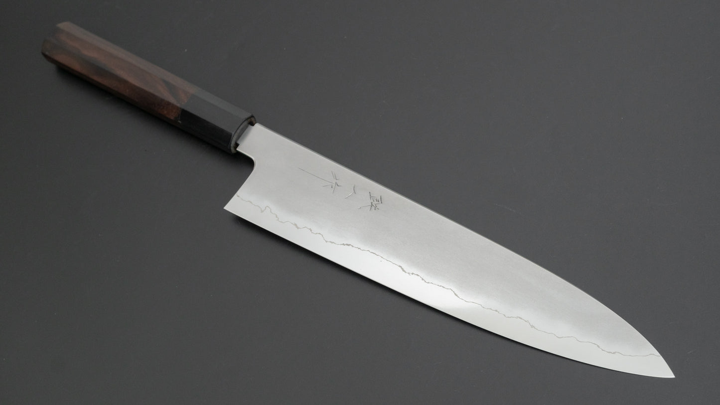 Tetsujin Silver #3 Kasumi Gyuto 240mm Taihei Makassar Ebony Handle