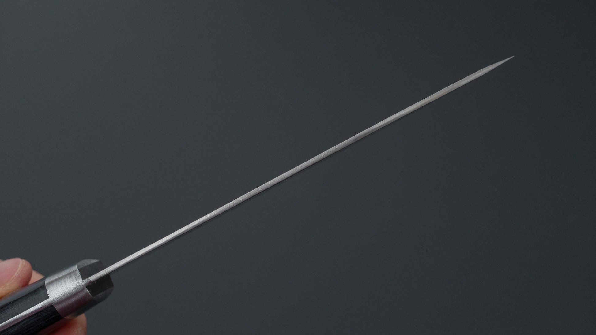 Hitohira NM V10 Tsuchime Damascus Santoku 130mm Blue Pakka Handle