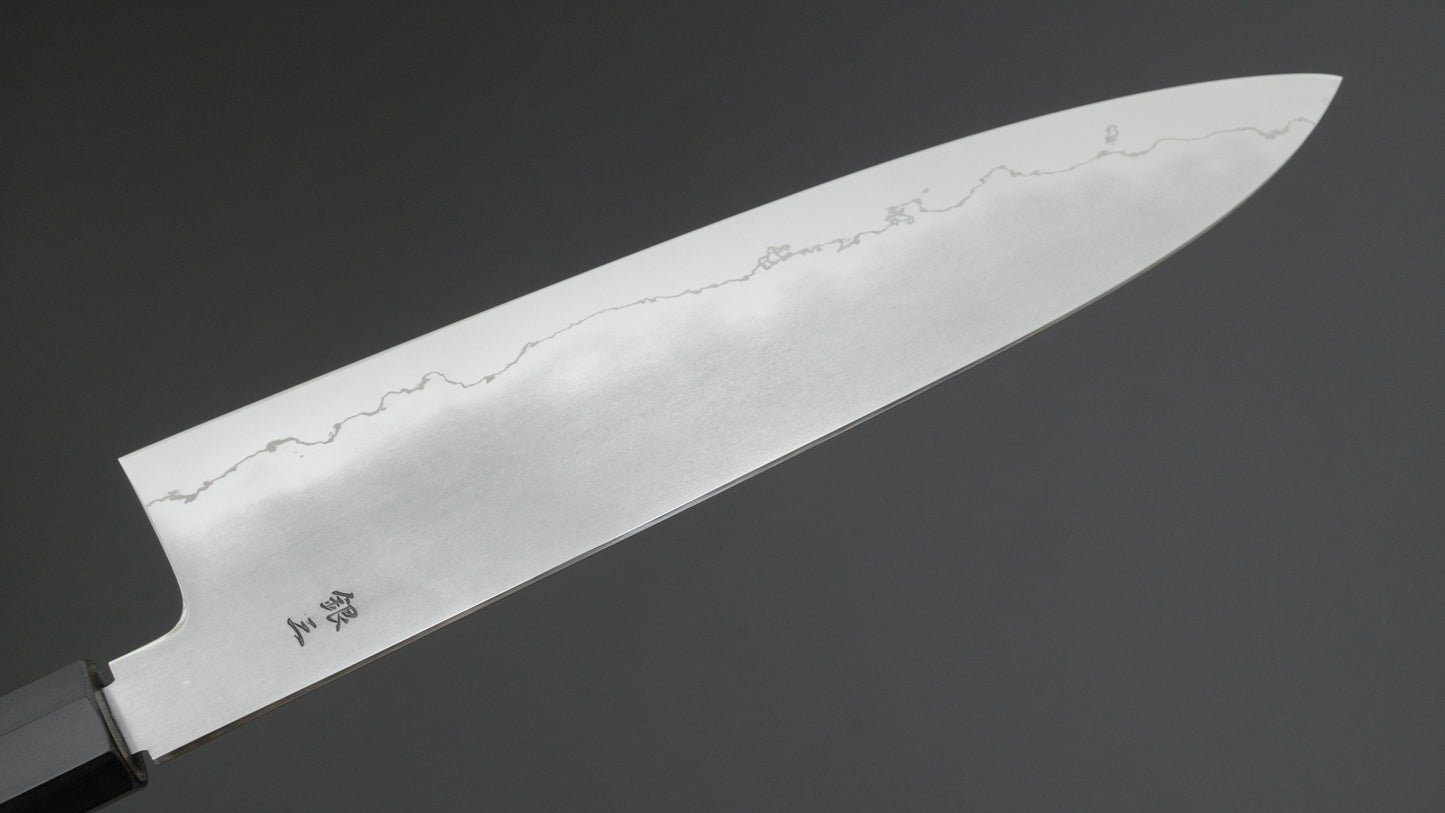 Tetsujin Silver #3 Kasumi Gyuto 240mm Taihei Makassar Ebony Handle