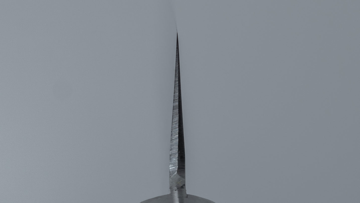 Hitohira NM V10 Tsuchime Damascus Santoku 130mm Blue Pakka Handle