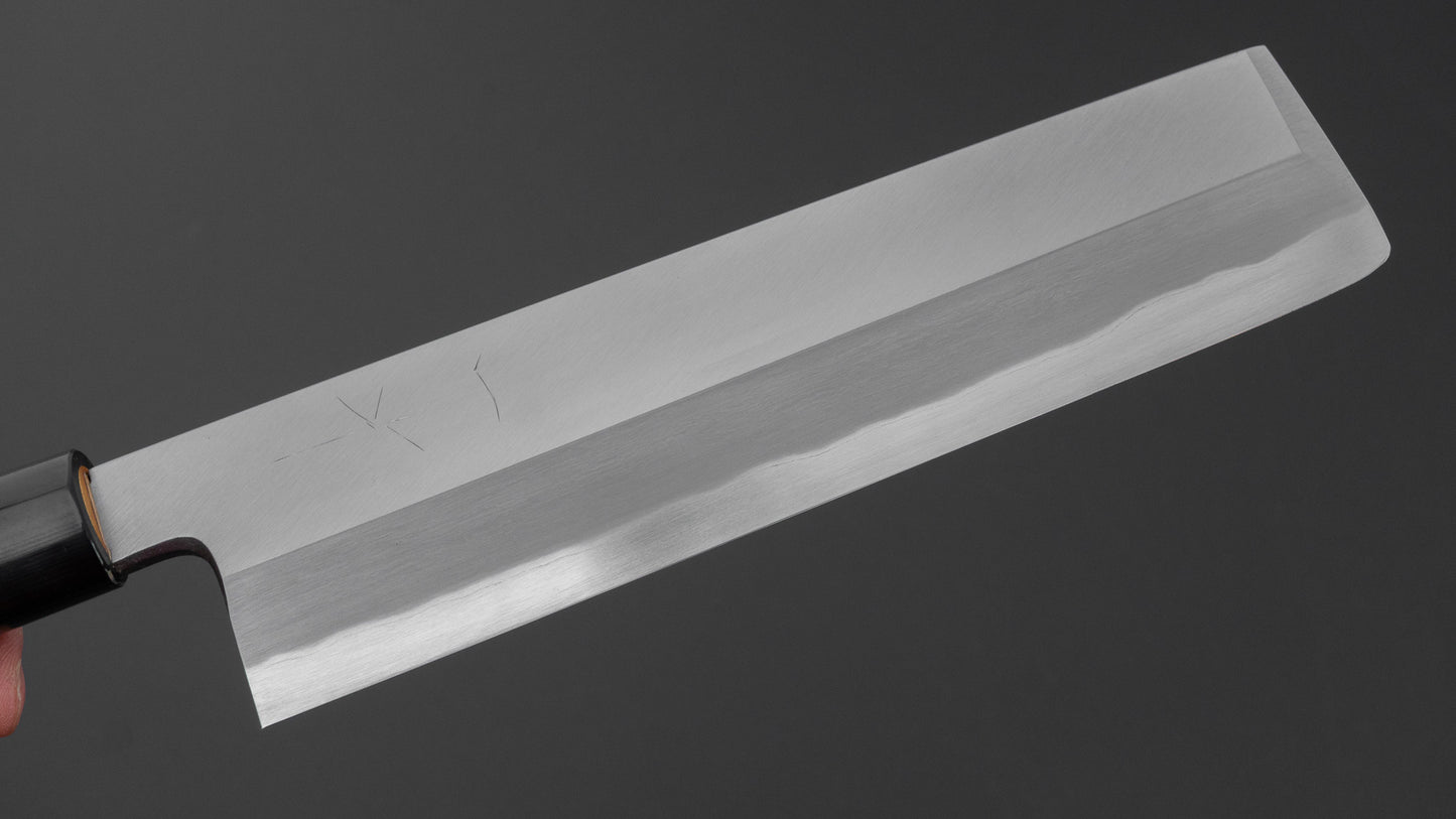 Hitohira Togashi White #2 Usuba 210mm Ho Wood Handle (D-Shape/ Saya)