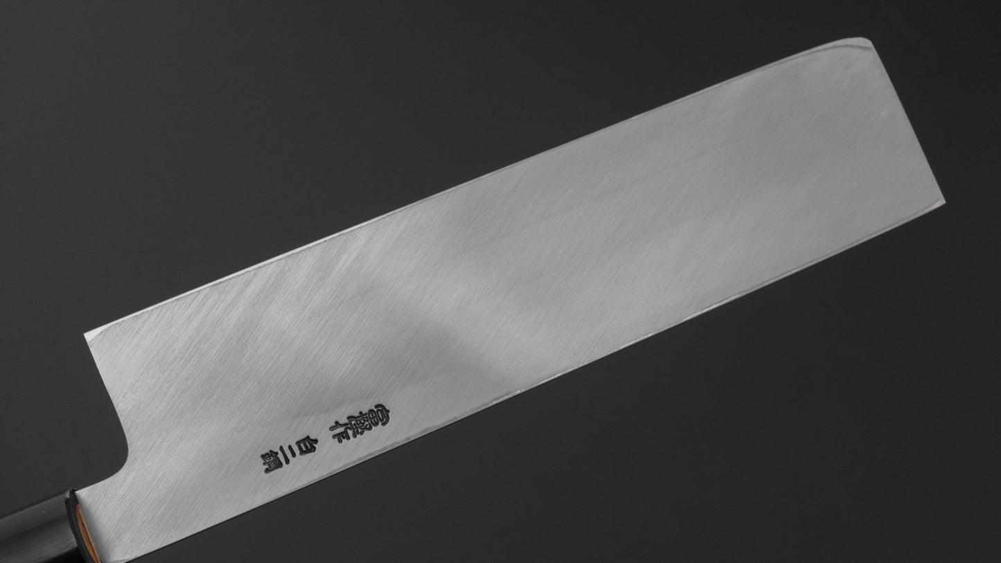 Hitohira Togashi White #2 Usuba 210mm Ho Wood Handle (D-Shape/ Saya)