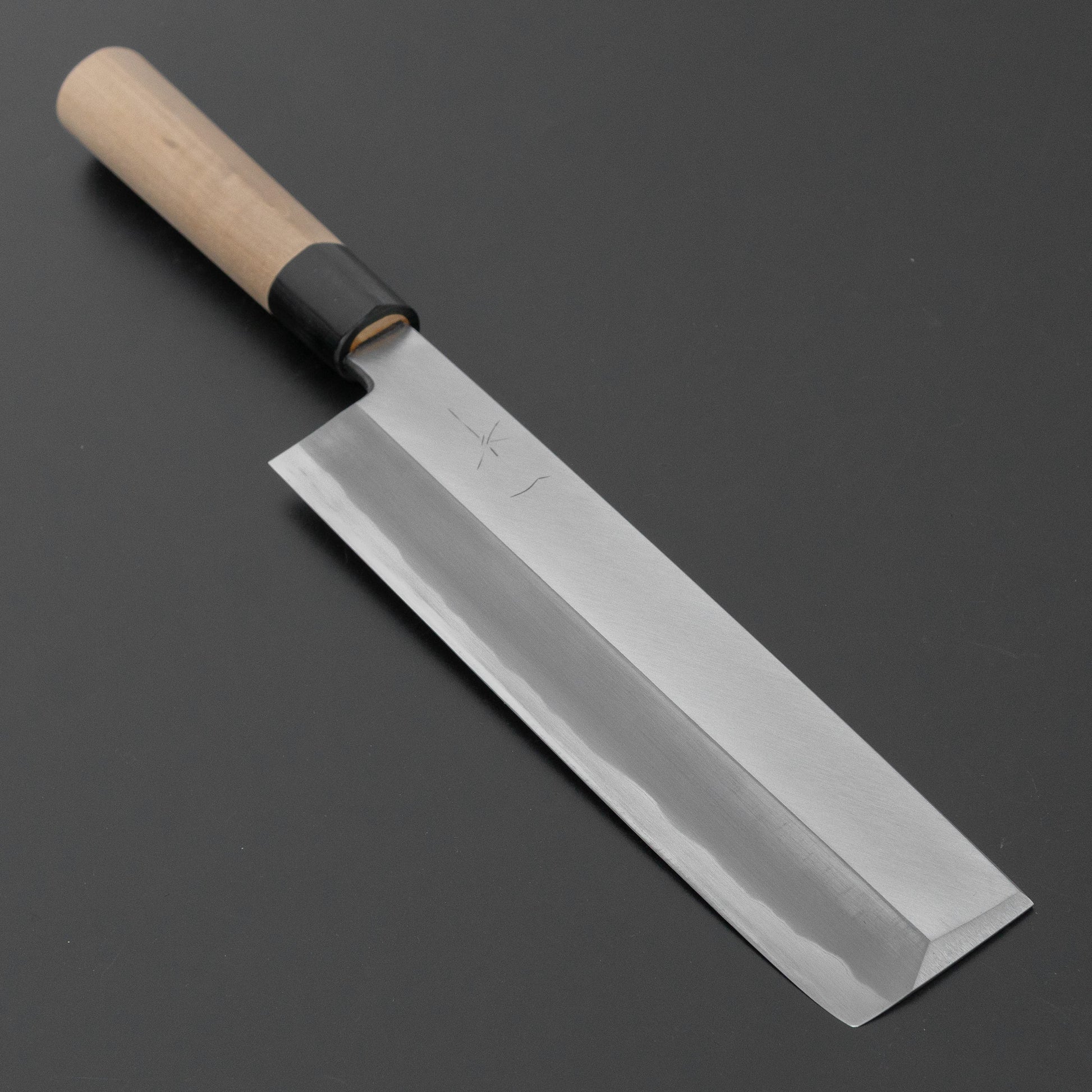Hitohira Togashi White #2 Usuba 225mm Ho Wood Handle (D-Shape/ Saya)