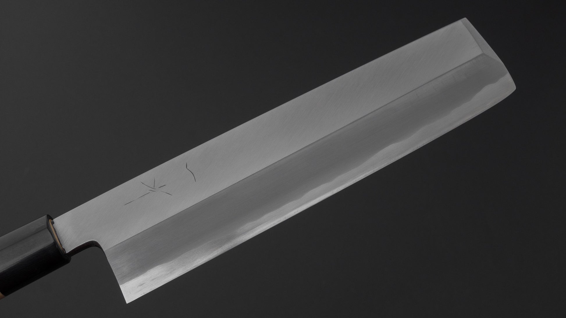 Hitohira Togashi White #2 Usuba 225mm Ho Wood Handle (D-Shape/ Saya)