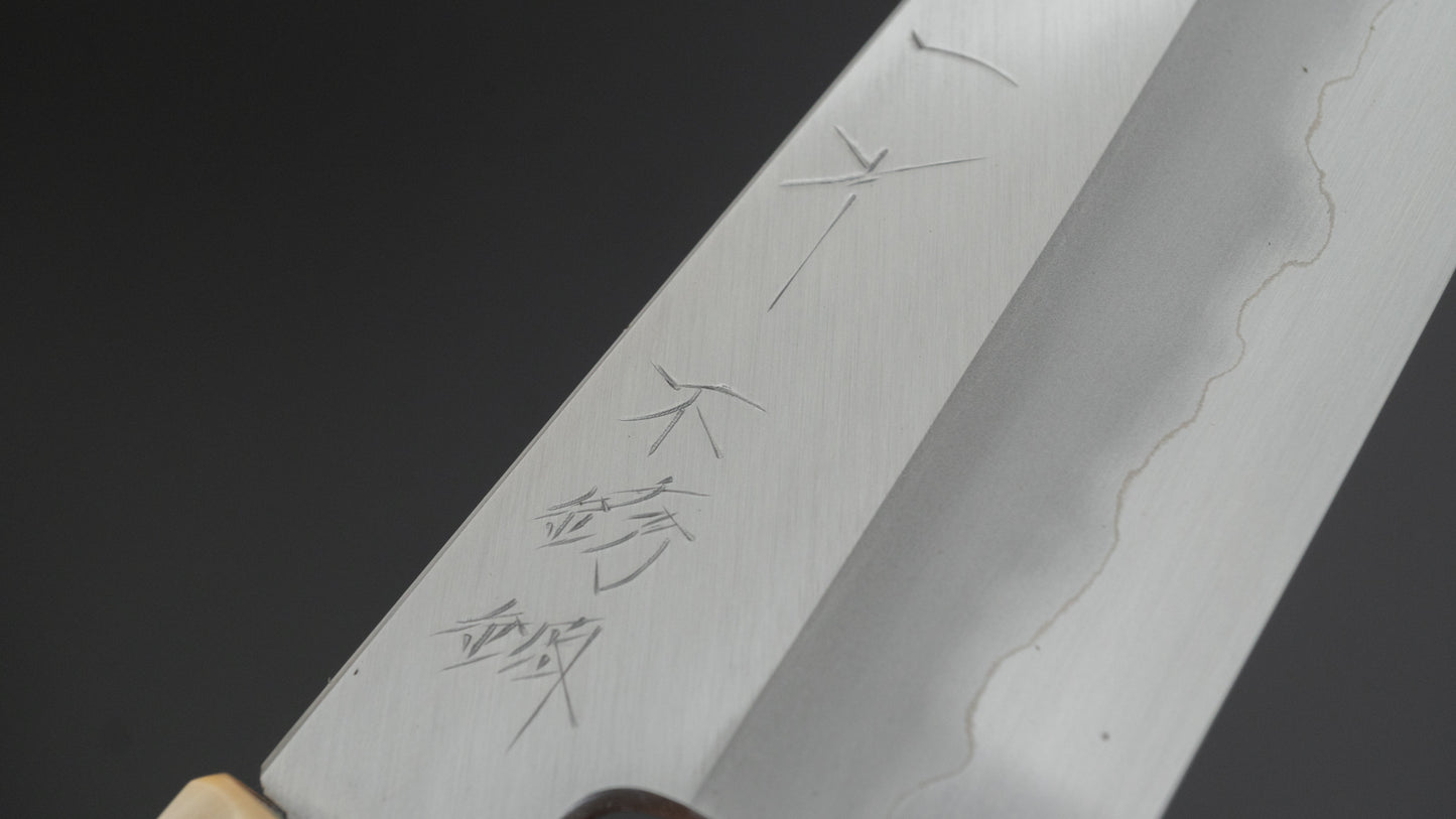 Hitohira Tanaka Kyuzo Blue #1 Stainless Clad Gyuto 165mm Ziricote Handle (Limited)