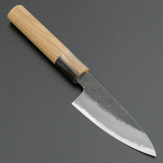 Hitohira Hinode Nashiji White #2 Paring 90mm Ho Wood Handle (D-Shape)