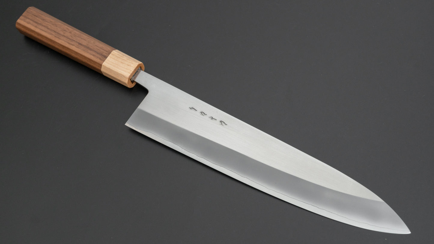 Hitohira TD SLD Migaki Gyuto 240mm Walnut Handle