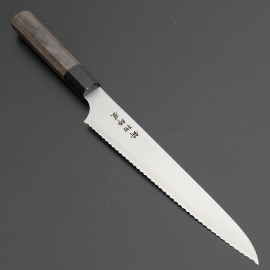 Hitohira Imojiya TH Stainless Bread Knife 240mm Pakka Handle (Wa)