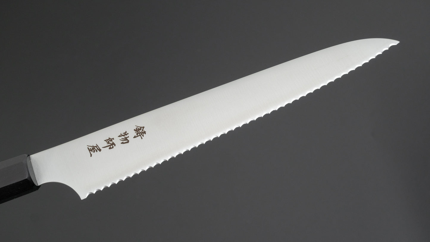 Hitohira Imojiya TH Stainless Bread Knife 240mm Pakka Handle (Wa)