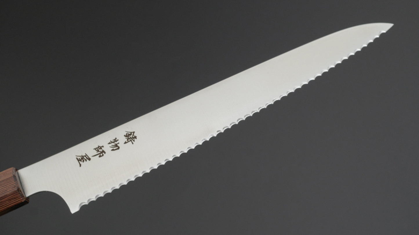 Hitohira Imojiya TH Stainless Bread Knife 240mm Wenge Handle (Wa/ Mono)