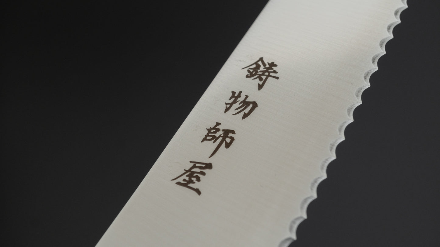 Hitohira Imojiya TH Stainless Bread Knife 240mm Wenge Handle (Wa/ Mono)