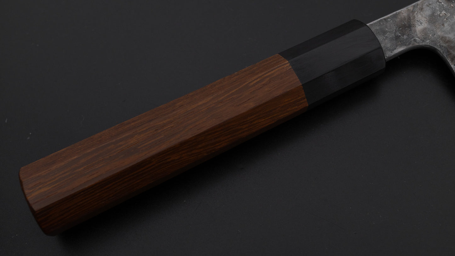 かじや次郎 鎚目 和式 ペティナイフ 180mm 太平鉄刀木柄 (#794)