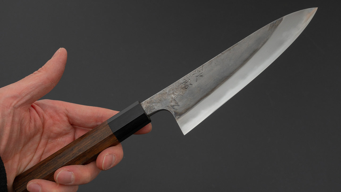 かじや次郎 鎚目 和式 ペティナイフ 150mm 太平鉄刀木柄 (#789)