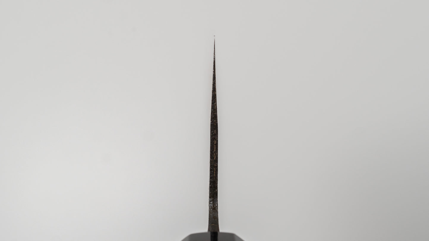 Hitohira Hizen Kurouchi Blue #1 Stainless Clad Nakiri 165mm Ho Wood Handle