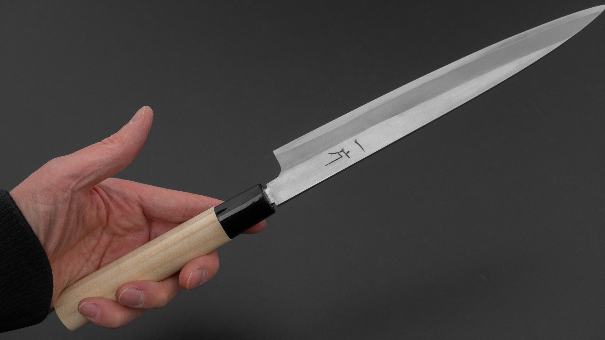 Hitohira Carbon Left-Handed Yanagiba 210mm Ho Wood Handle