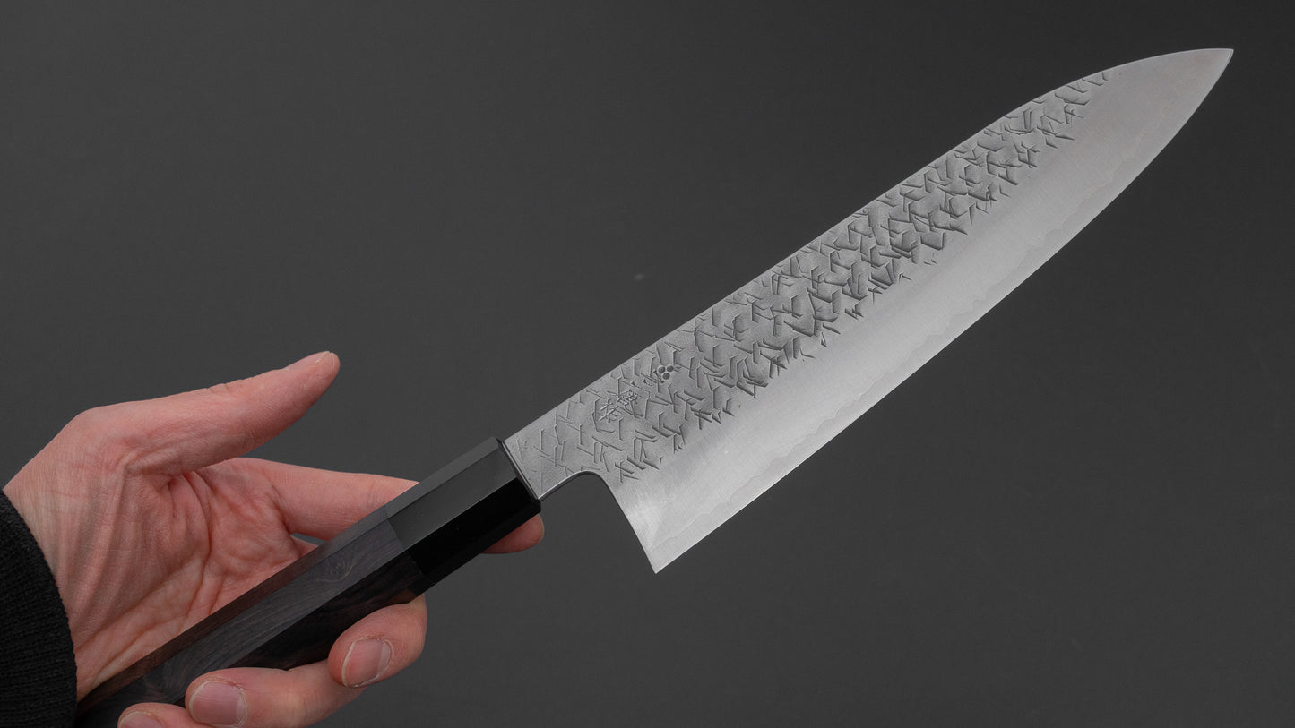 Nigara Blue Super Gyuto 210mm Ebony Handle