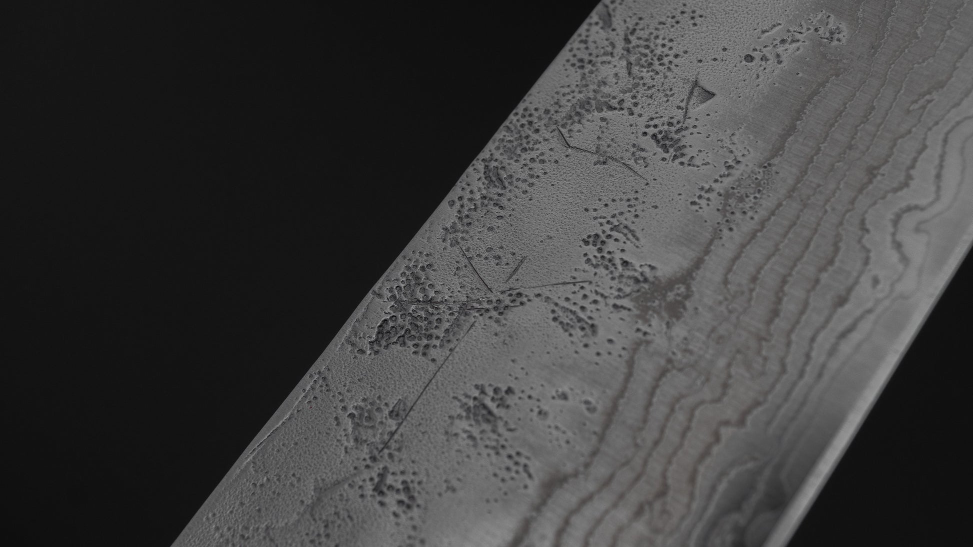 Hitohira Futana Swedish Stainless Nashiji Damascus Bunka 170mm Walnut Handle