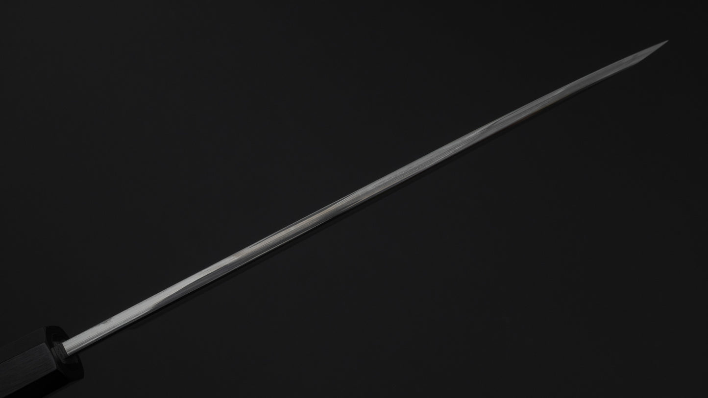 Hitohira Kikuchiyo Manzo Blue #2 Mioroshi Deba 210mm Ebony Handle (Saya)