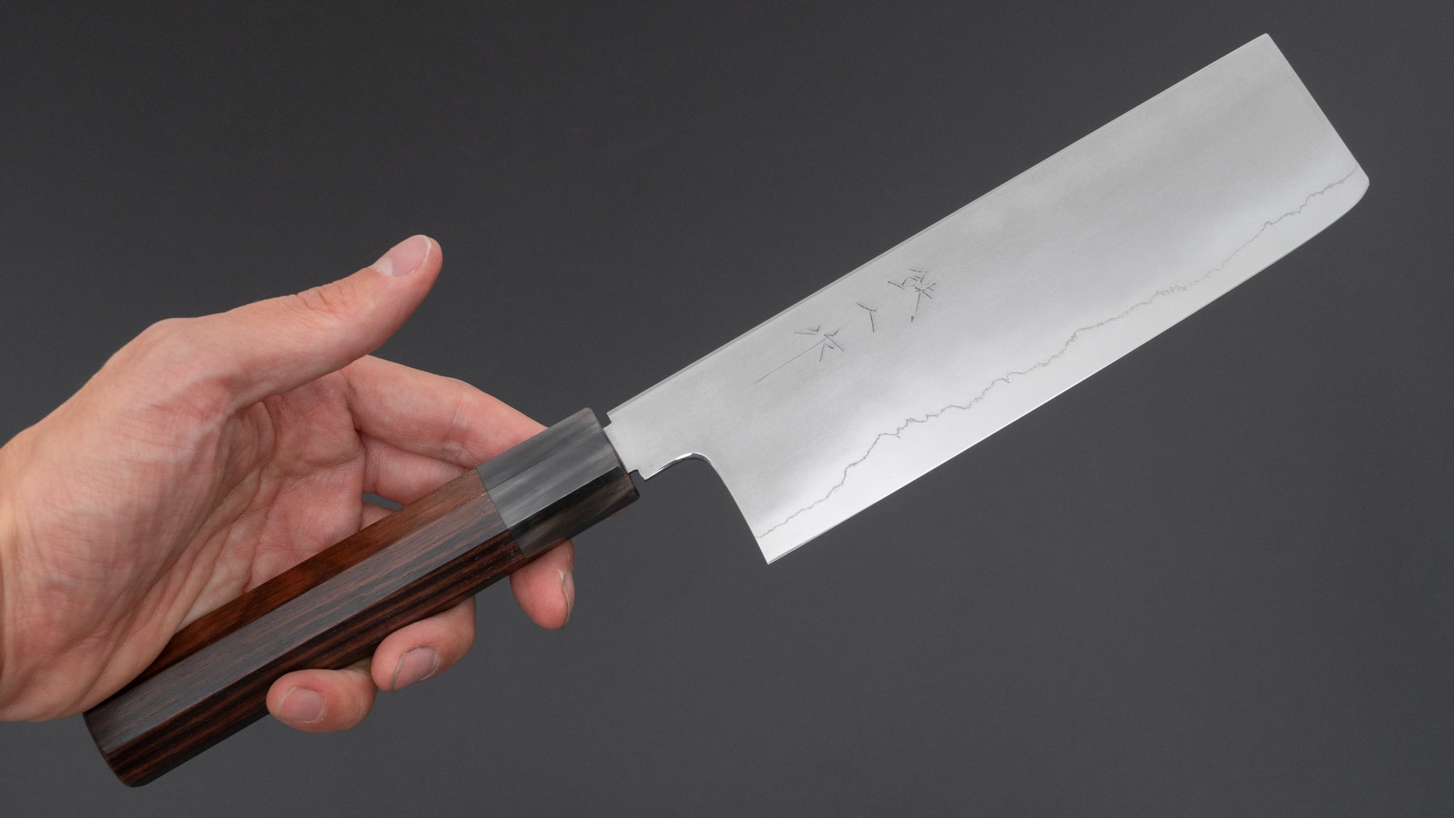 Tetsujin Silver #3 Kasumi Nakiri 180mm Taihei Makassar Ebony