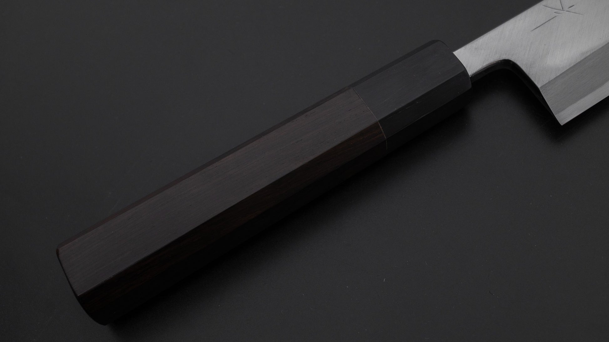 Hitohira Kikuchiyo Manzo Blue #2 Mioroshi Deba 210mm Ebony Handle (Saya)