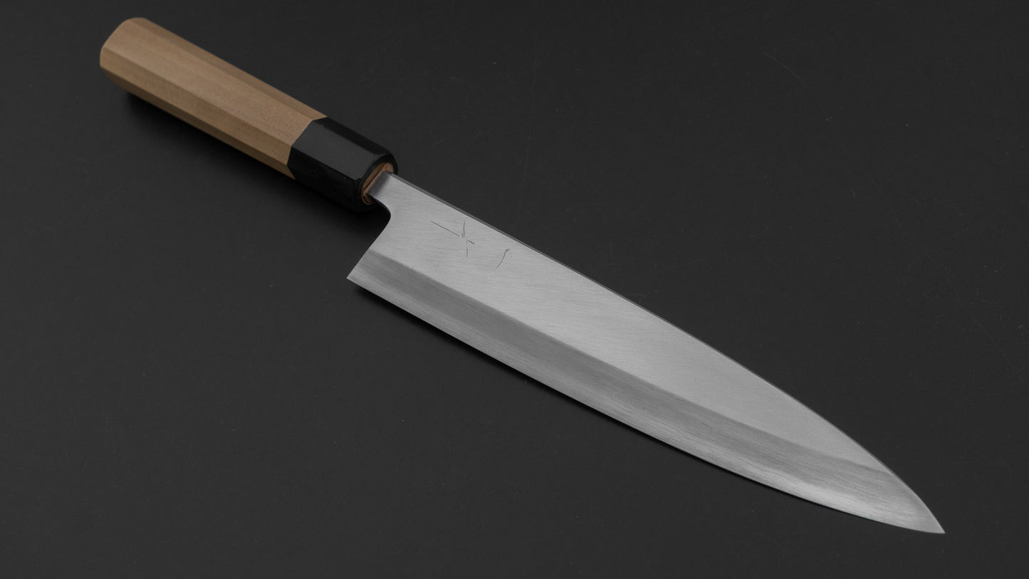 Hitohira Kikuchiyo Mosuke Silver #3 Mioroshi Deba 210mm Ho Wood Handle
